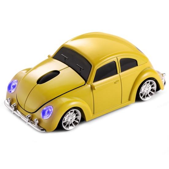 Cartoon Mini Car Wireless Mouse Ergonomics Cozy Grip 1000 DPI Plug-Play Mute Optical Mouse Battery Powered Laptop Tablet Mouse Computer Accessories