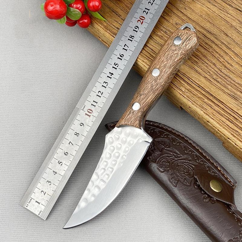 Кухонный нож из кованой нержавеющей стали для обвалки, фруктовый нож, мясной тесак, резак