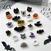 Funny Halloween Hair Ornaments Claw Clip, Cute Headdress, Glitter Acrylic Bat Pumpkin Clips Black Cat Spider Ghost Pattern Accessories for Women Girls