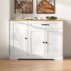 Large Sideboard with 4 Doors And 2 Drawers, Modern Buffet Cabinet for Dining Room and Living Room, 150 X 40 X 86cm