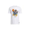 adidas Мужская баскетбольная футболка с короткими рукавами X Lego Donovan Mitchell, белая HA7057
