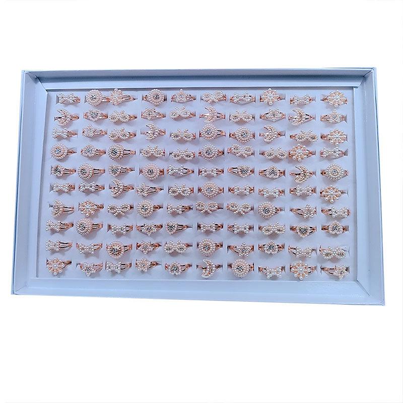 10 шт., жемчужные аксессуары, кольцо на указательный палец, разнообразные ювелирные изделия, которые можно сочетать и сочетать