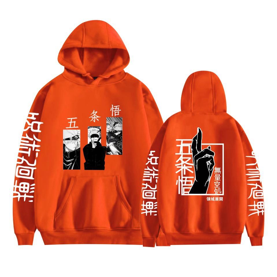 Аниме джудзюцу кайсен толстовка Gojo Satoru Harajuk толстовка мужская уличная мода повседневная одежда весна-осень