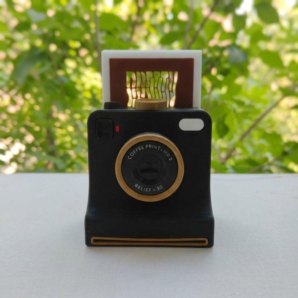 Винтажный вид DIY Инструмент для латте-арта Камера Сменные карты Трафарет для кофе Шаблон Настольная витрина