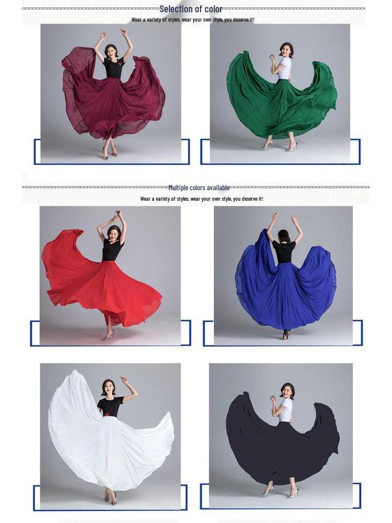 Агент 720° Алый Синьцзянский танцевальный шифоновый платок