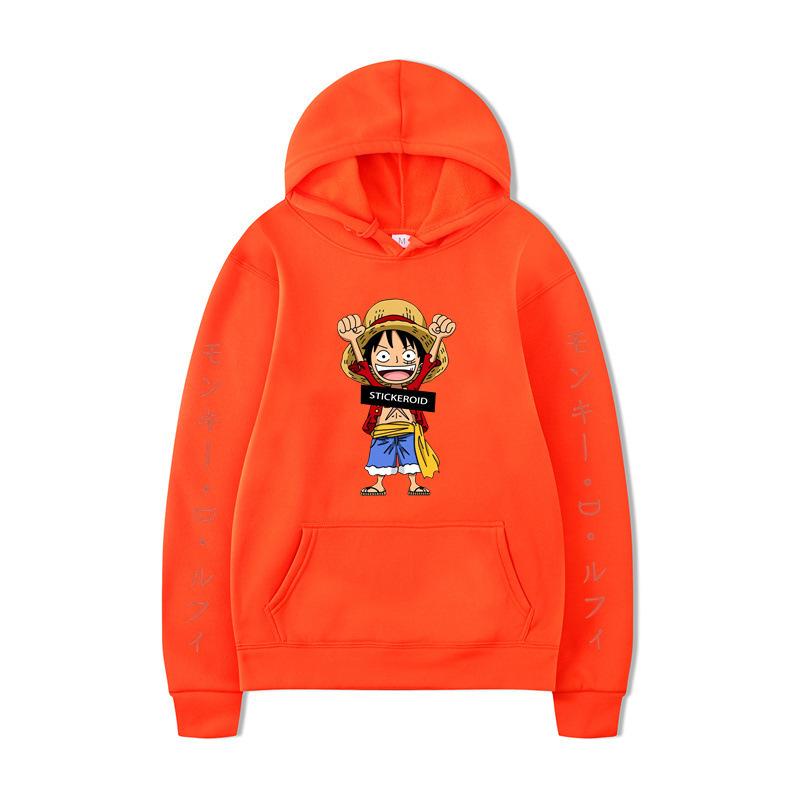 One Piece Luffy Luffy Pullover Hoodie Fleece Men'S And Women'S Jacket Sweater Hoodie