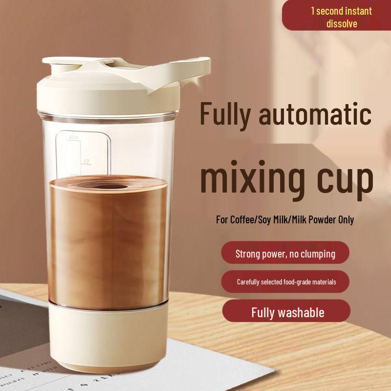 High-Temperature Resistant Automatic Mixing Shaker for Coffee and Milk Powder - Portable Cross-Border Souvenir