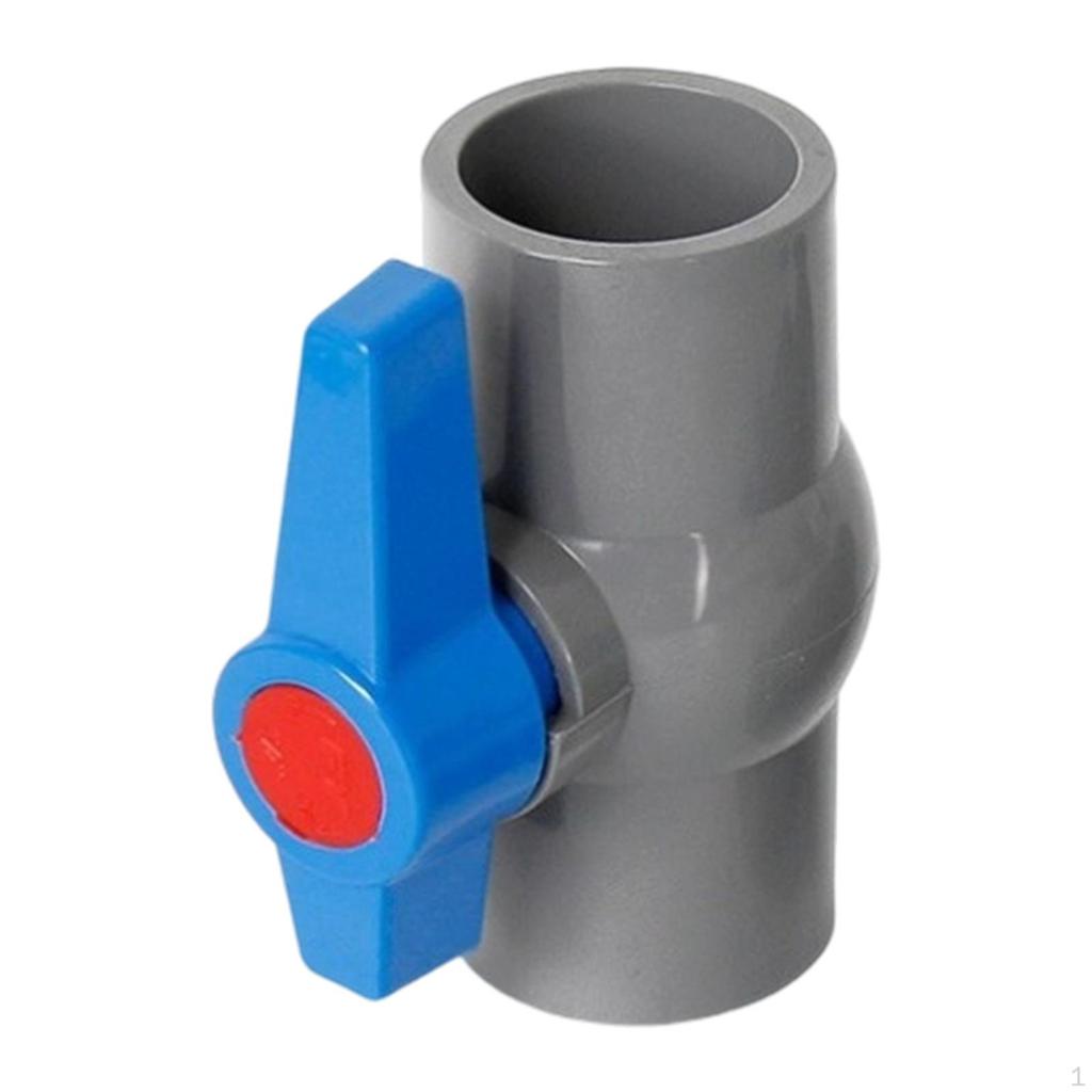 PVC Ball Valve Pipe Fitting with T Handle Water Shut Off for Projects