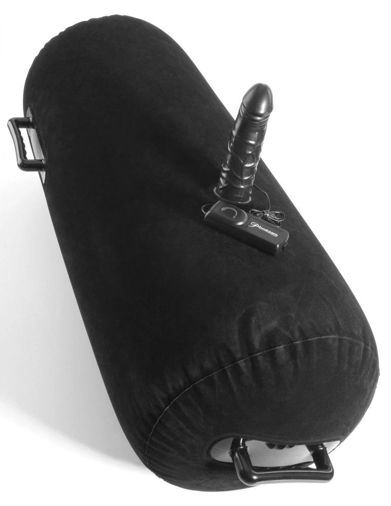 Fetish Fantasy Series - Inflatable Seat Cushion with Vibrator Black