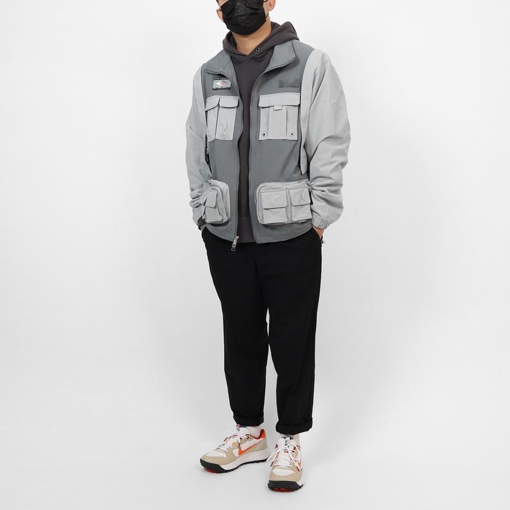 Jordan X SoleFly Capsule Collection, рабочая куртка на молнии со съемным воротником, мужская верхняя одежда, светло-дымчато-серый DV7516-077