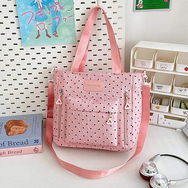 Школьный рюкзак новый высококачественный свежий студенческий стиль в горошек косметичка для старшеклассников легкий дорожный рюкзак