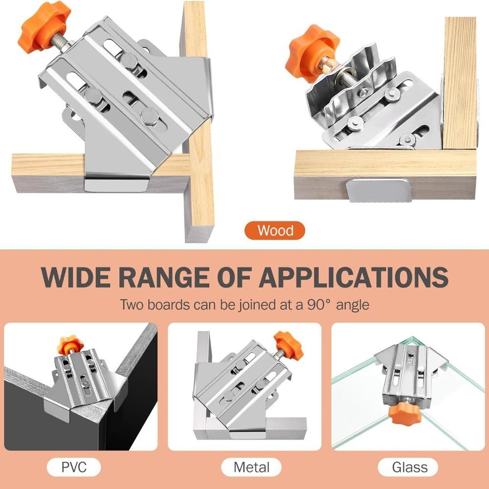 DIY Framing Welding 90° Right Angle Clip Firm Clamping Right Angle Clamps Corner Clamp Locator