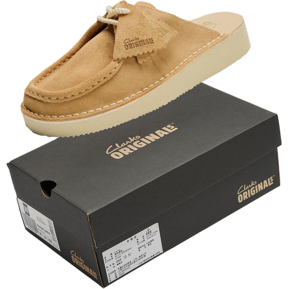 Clarks Ретро Коричневые Модные Удобные Нескользящие Клоги Женская Обувь 261866194