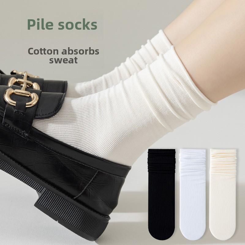 5 пар носков женские летние тонкие носки средней длины ворсовые чулки чулки