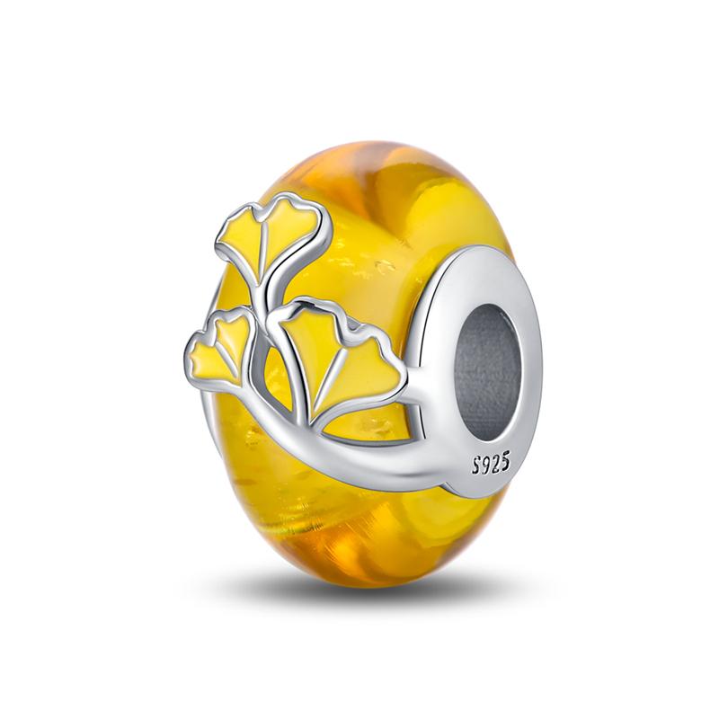 Медь Золотая Осенняя Серия Шармы Бусины Пугало Тыква Кленовый Лист Шармы Для Женщин Изысканные DIY Украшения