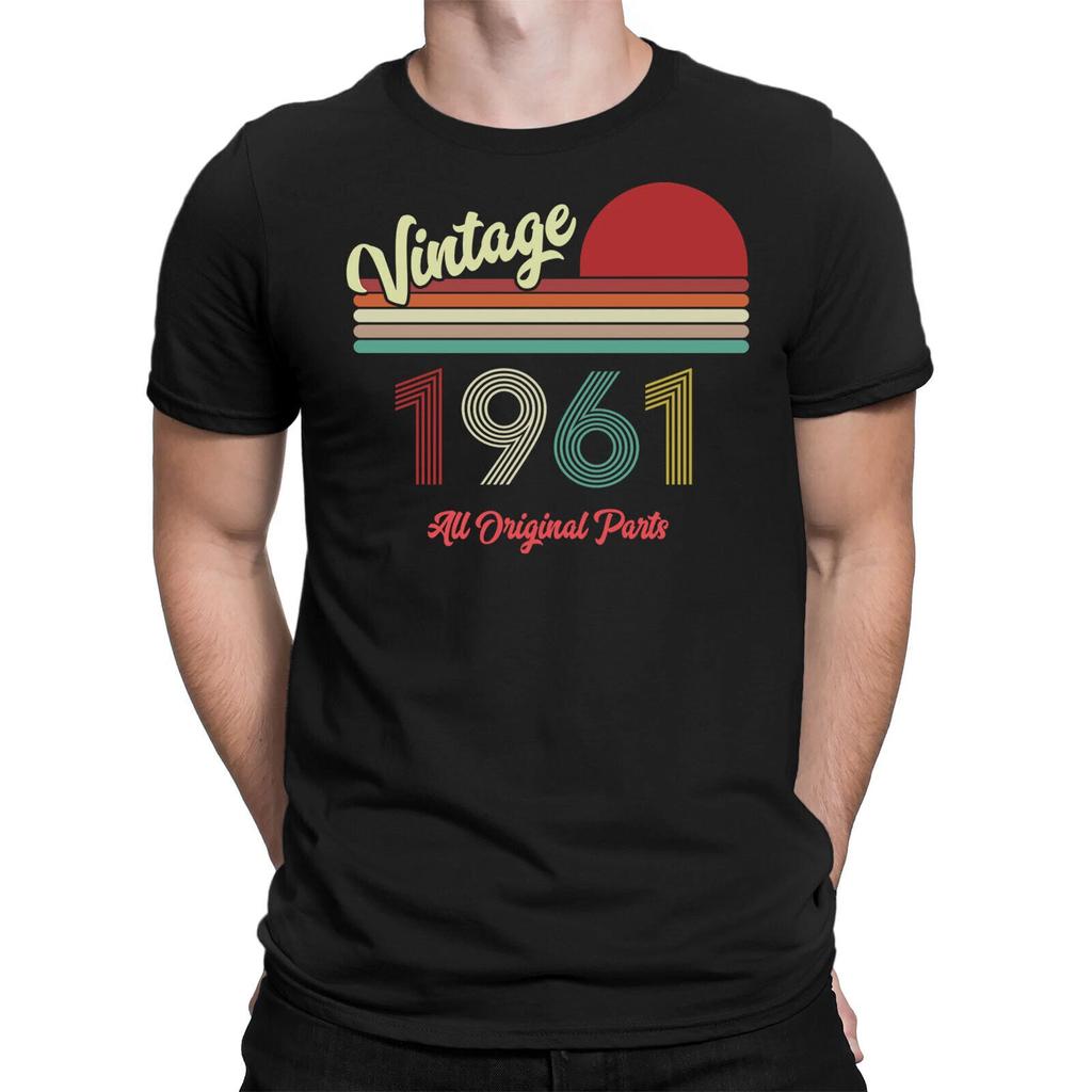 65th Birthday Gift T-shirt Vintage 1961 All Original Parts Mens Birthday Tee Top 1