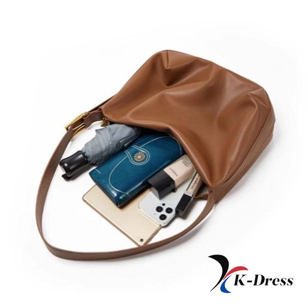 Вместительность Обычная кожаная сумка через плечо Модная роскошная сумка для покупок большой емкости