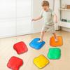 6Pcs Kids Textured Stepping Stone Non-slip Kindergarten Toddlers Educational Focus Balance Coordination Training River Bridge Stone Sensory Toy