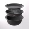3Pcs/Set Stackable Vegetable Washing Basin 3in1 Kitchen Colanders Bowl Set  Pasta Strainer