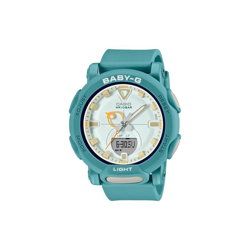 Casio BABY-G Водонепроницаемые и ударопрочные часы в стиле Майяр Кварцевые Смоляной ремешок Женские часы Белый циферблат BGA-310RP BGA-310RP