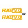 1 компл. 2 шт./компл. поддельное такси светоотражающая наклейка для автомобиля наклейка эмблема самоклеющиеся виниловые наклейки для