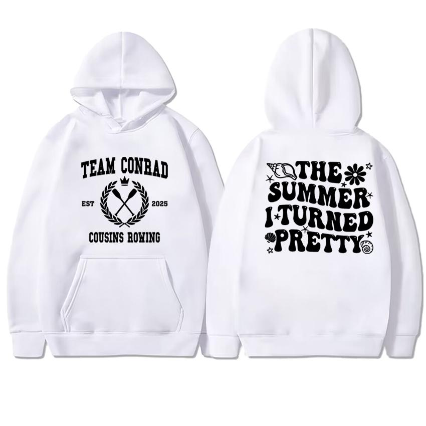 Harajuku Fashion The Summer I Turned Pretty Double Sided Printed Hoodies New Unisex Fleece Sweatshirt Men Women Fleece Pullover