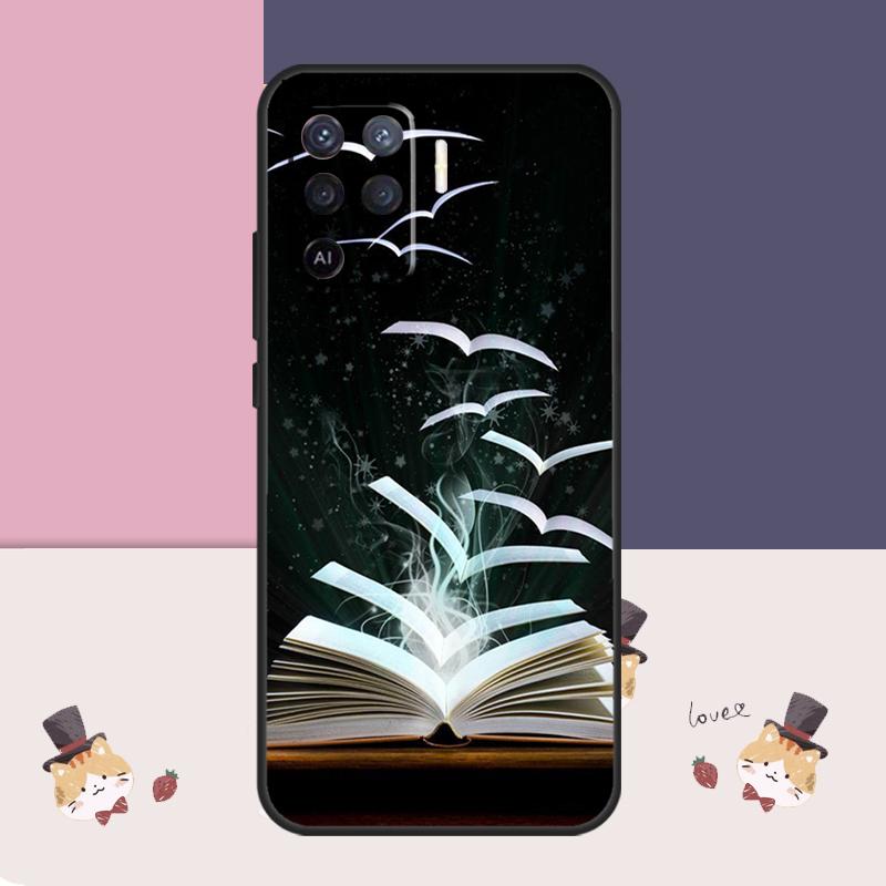 Чехол для любителя книг для Oppo A77 A17 A57 A40 A78 A54 A74 A94 A76 A16 A96 A18 A60 A80 A38 A58 A98 A15 A5 Pro