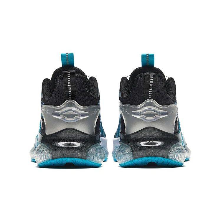 Anta Кроссовки детские UFO 5.0 нескользящие износостойкие низкие детские кроссовки черные серебристо-синие 312335588-3