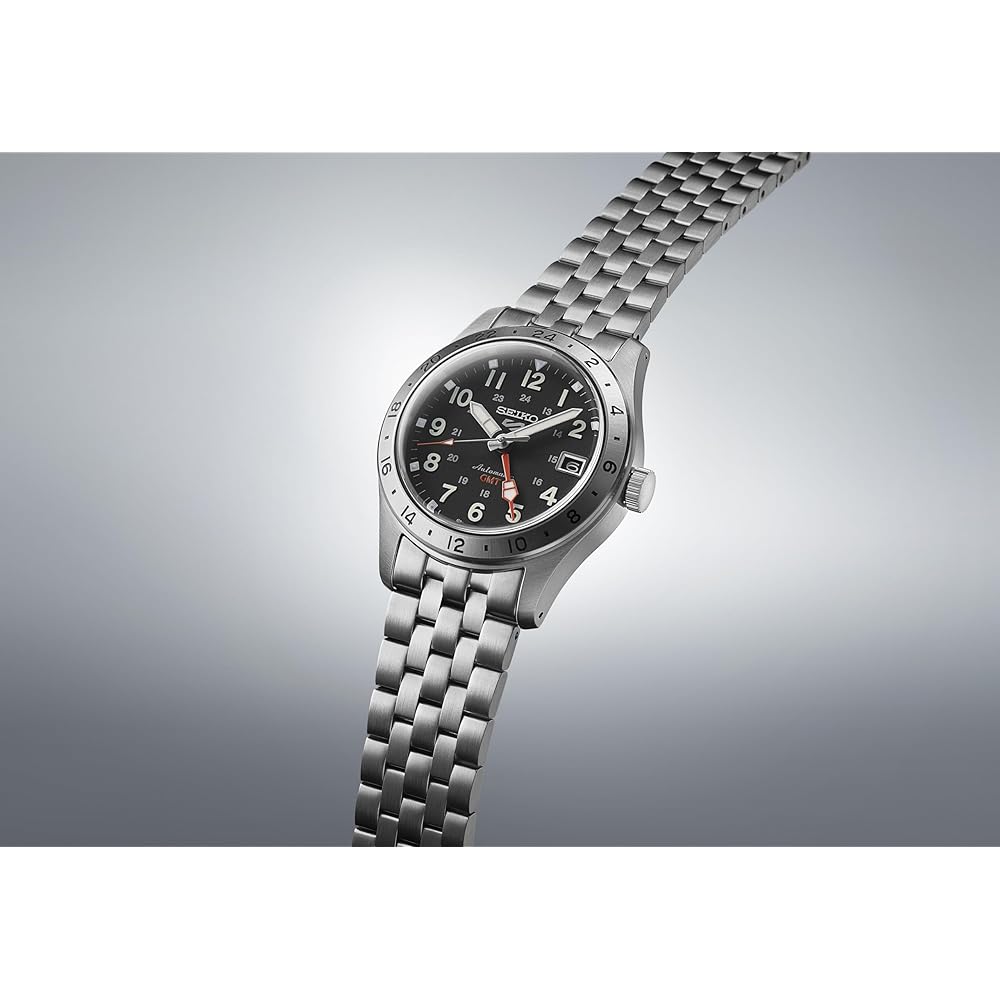 Seiko 5 Sports Field GMT "Sports Style" Mechanical Automatic (with Manual Winding) Men's Watch SBSC011