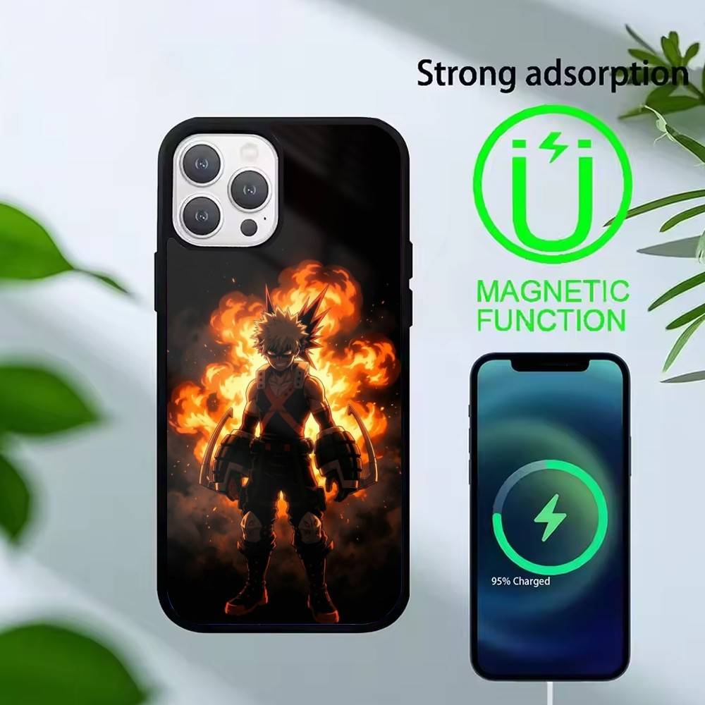 Чехол для телефона Katsuki Bakugo R-Hero Academia Для iPhone 14,16,15,13,17,12,Plus,Pro,Max Магнитный Для Magsafe Матовый Чехол