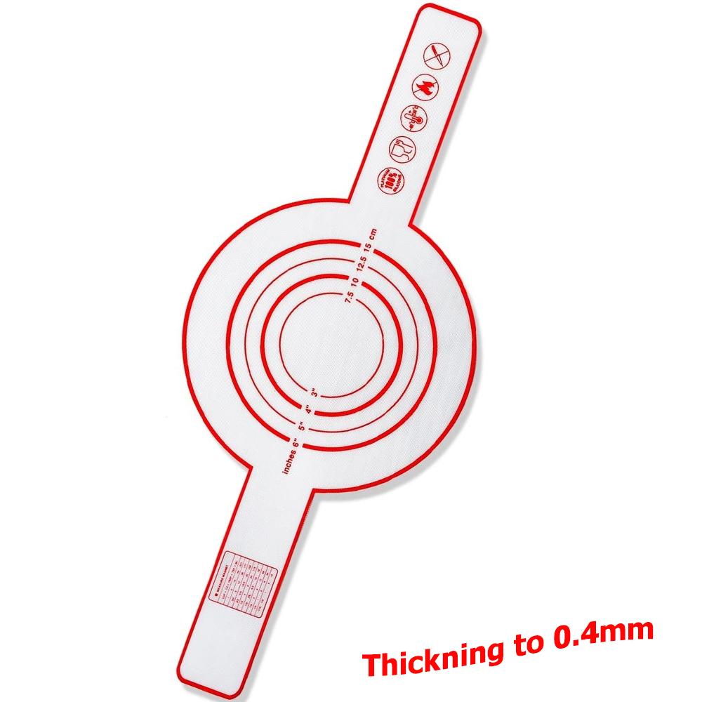 LMETJMA Silicone Bread Sling for Dutch Oven Non-stick Bread Baking Mat with Long Handle Heat Resistant Dutch Oven Liners JT300