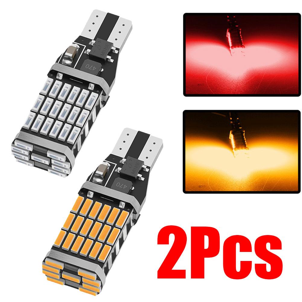 2 шт. T15 W16W 921 912 T16 902 светодиодные лампы высокой мощности 45 шт. 4014SMD супер яркие 1200LM для замены фонарей заднего хода автомобиля белые