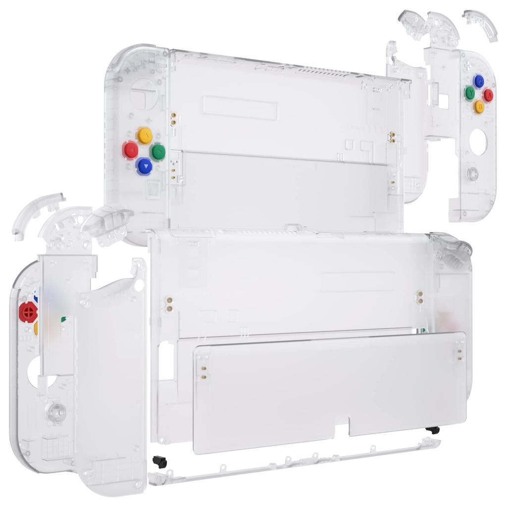 Не основной блок eXtremeRate Switch Switch совместим с OLED-контроллером Joycon прозрачная задняя панель совместима с Switch OLED PC