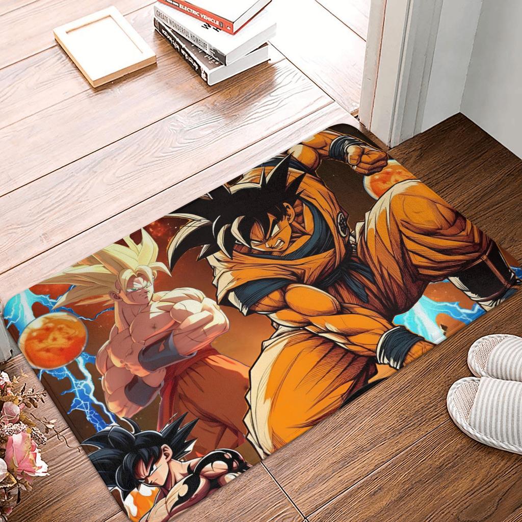 Goku Anime Dragon Ball Doormat Mat Anti-Slip Kitchen Bathroom Toilet Rug Carpet 40*60cm