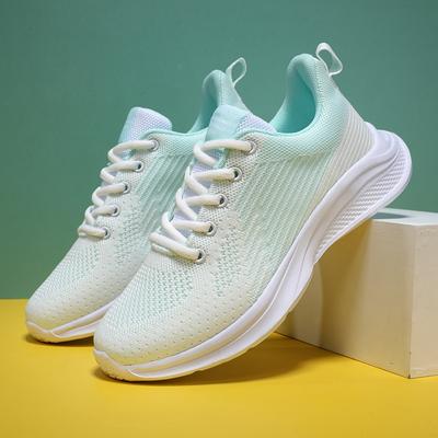 Женская обувь кроссовки 2025 весна и осень ученики средней школы легкие дышащие вязаные кроссовки женская обувь для путешествий