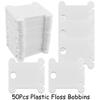 50 шт. пластиковых катушек для ниток для вышивания, органайзер для намотки шпуль, держатель для хранения швейных ниток