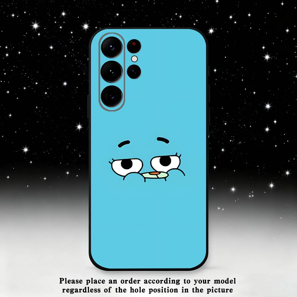 G-Gumball And D-Darwin Phone Case For Samsung S25,S24 Ultra,S20,S30 plus,S22 plus,S23,S30 Ultra 5G Silicone Black Shell