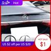 TFMAT1 For Mercedes Benz 9cm ABS Car Rear Decal Trunk Emblem Sticker For Mercedes Benz S320 W164 W203 W204 W168 C180 E320 A200 CLA CLK