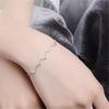 Latest 925 Sterling Silver Female Anklets Bracelets Jewelry Charm Crystal Zircon Stones Women Bracelets Lady Lovers Gift