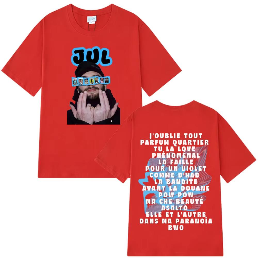 Rapper Jul Unisexs 100Cotton Shirt Y2k Fashion Album Graphic ONeck Shirt Summer Hip Hop Fashion High Quality TShirt
