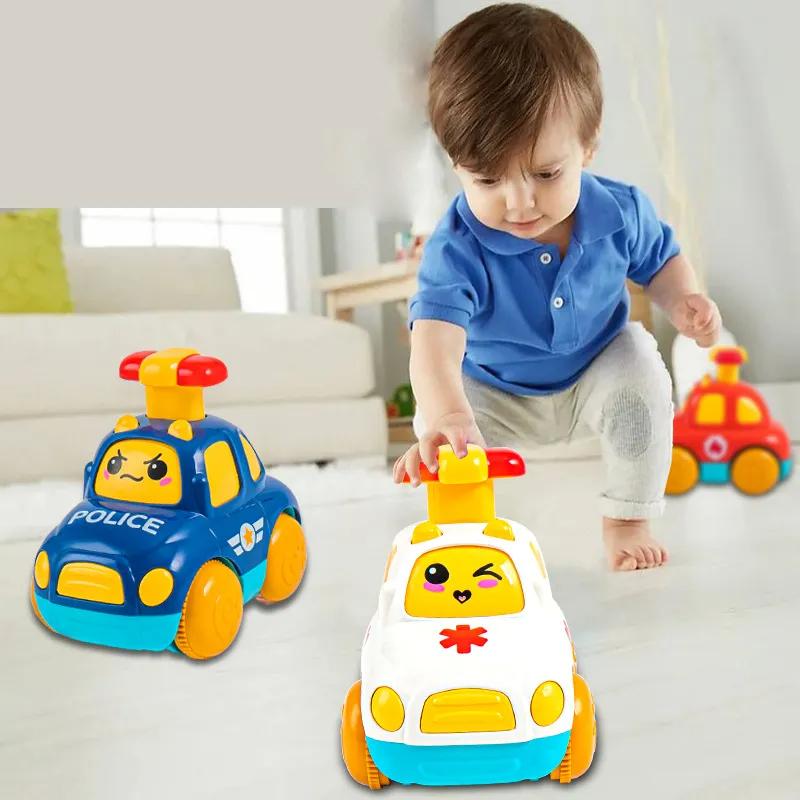 Детские игрушечные машинки для мальчиков 1 2 3 лет Подарочные пресс-подборщики Полицейская машина Развивающие игрушки Игрушки для малышей 12 18 месяцев