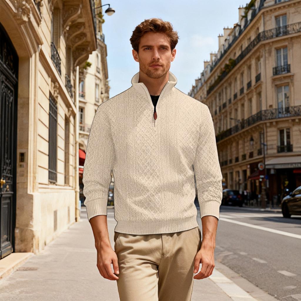 Мужская повседневная свободная однотонная спортивная толстовка с текстурой, на молнии, с длинным рукавом и воротником-стойкой для улицы