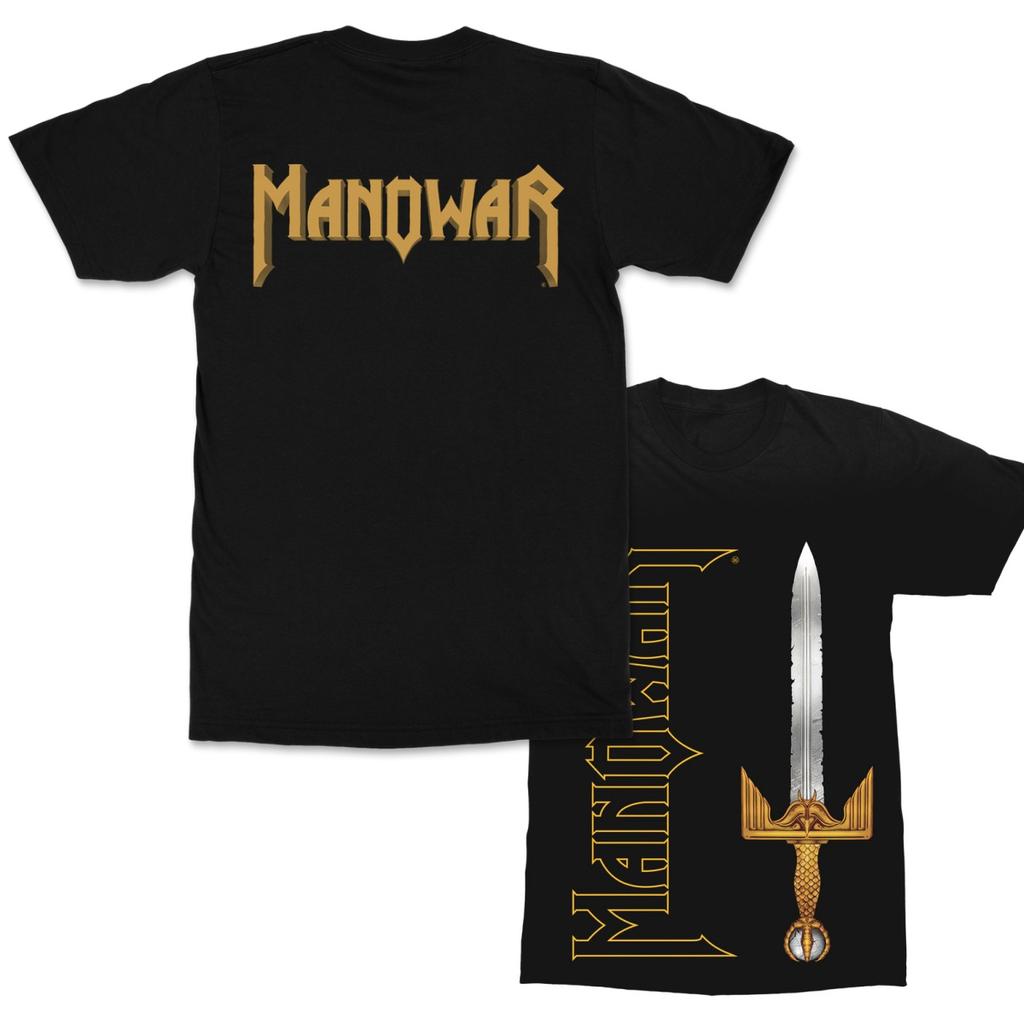 2026 Hot Sale Retro Manowar Graphic Cotton T-shirt Unisex Summer Short Sleeve Fashion Brand Tee Men Women Luxury Casual Vintage Tees Loose Top