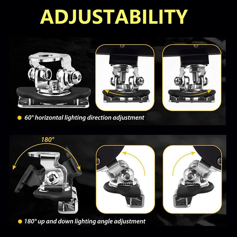 LED Light Bar Mount Bracket Adjustable Clamp Holder Kit for Offroad Work Lights Roof Rack Car SUV Truck Outdoor Lighting