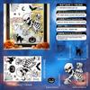 Halloween Decorations Horror Wall Stickers Skull Stickers Halloween Static Stickers