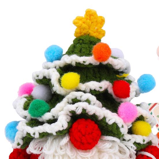 Рождественский набор для вязания крючком для начинающих, сумка с материалами для DIY, с крючками и пряжей