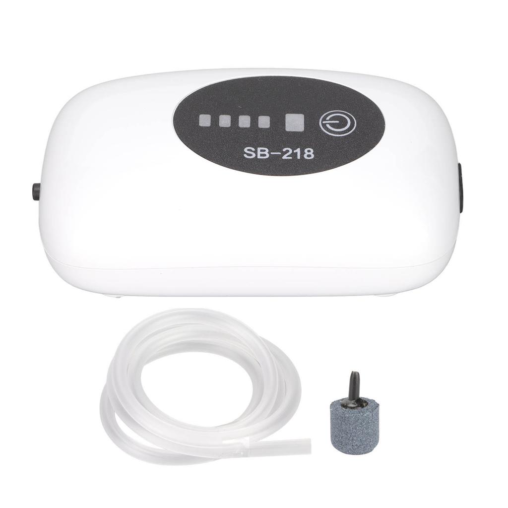 Воздушный насос для аквариума Портативный пылезащитный USB-порт Тихий аквариумный перезаряжаемый воздушный насос с двойным режимом