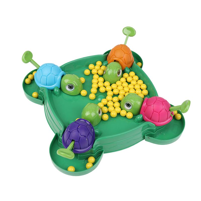 1 Set Children Gifts Hungry Turtle Board Games Turtle Snatching Bean Ball Table Game Kids Educational Toys Family Party Games