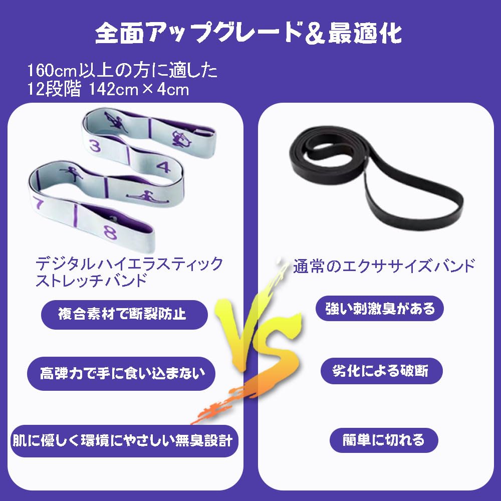 JIMIGUGU Йога 8 уровней регулируемой тренировки силы талии и ног и упражнения на гибкость Фитнес Очень подходит для детей и баланса, интенсивности,