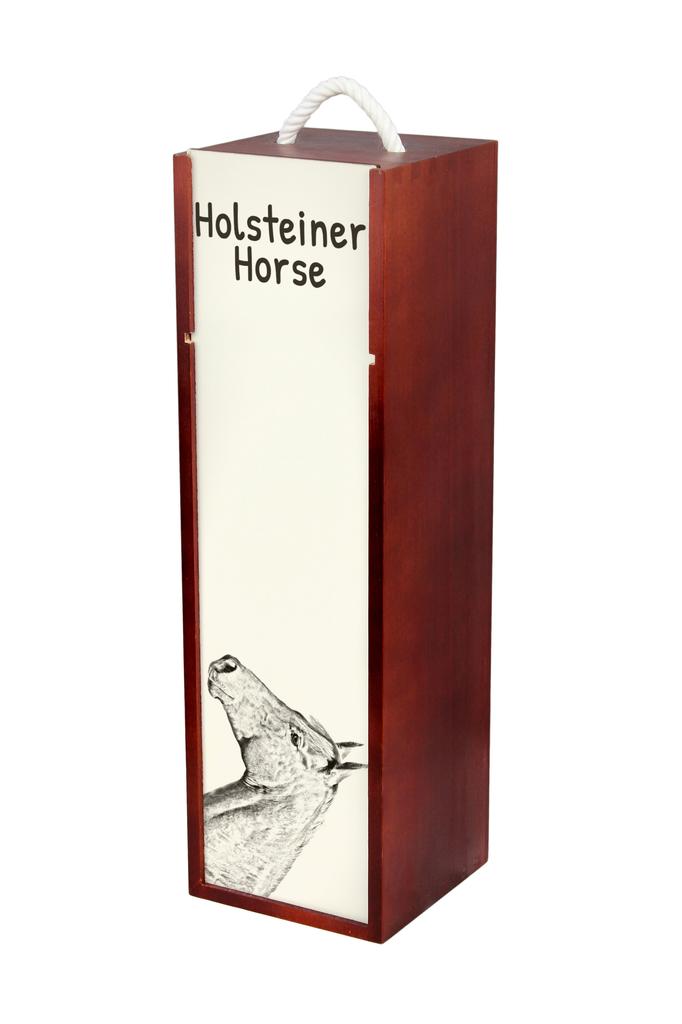 Holsteiner Horse – Wine box with a horse, alcohol box with graphics | Art-Dog